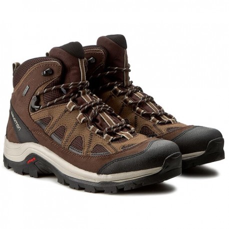Buty Trekkingowe Salomon AUTHENTIC GTX Black Coffee / Brown khaki