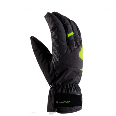 Męskie rękawice alpejskie Granit black-yellow Viking