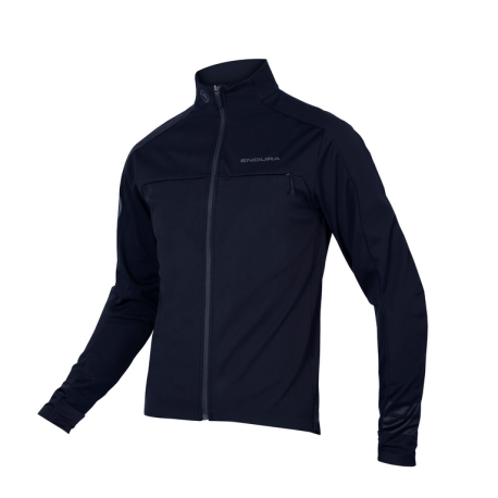 Bluza rowerowa męska Endura Singletrack Thermal FZ barra black