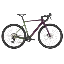 Rower Addict Gravel 40 Olivine green / Blackberry purple
