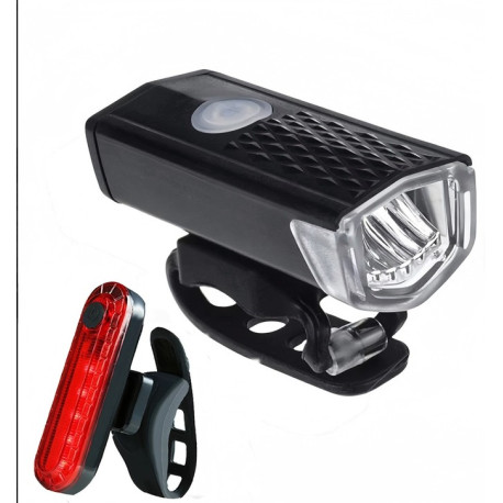 Zestaw lampek rowerowych led USB