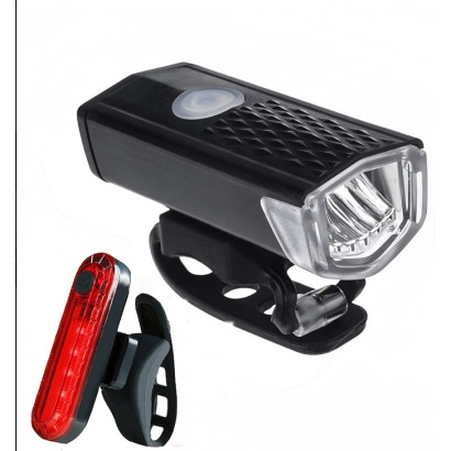 Zestaw lampek rowerowych led USB