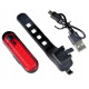 Lampka tylna rowerowa LED USB